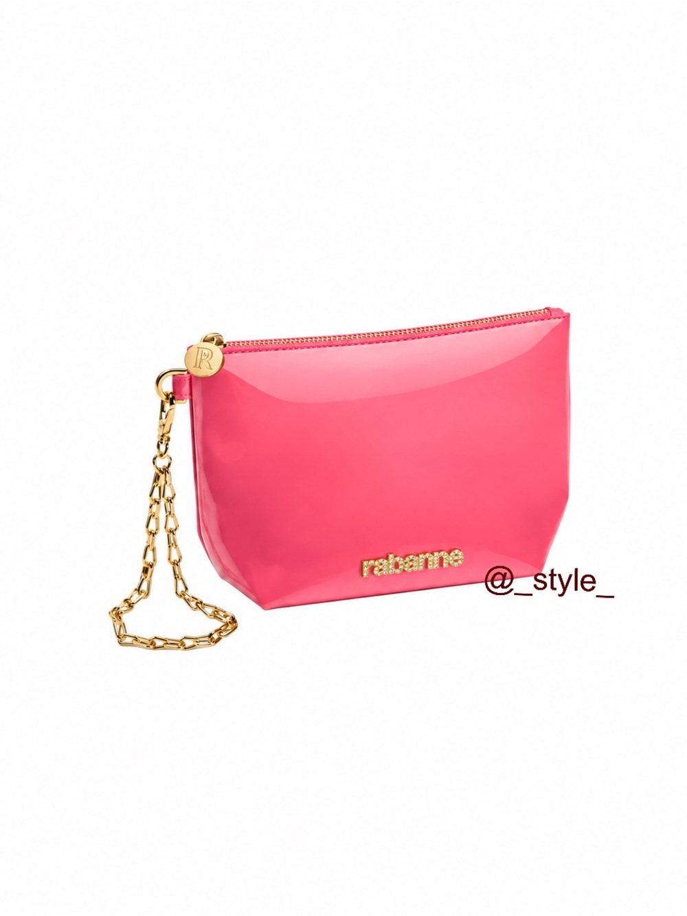 Paco Rabanne Pink Clutch Bag Wristlet